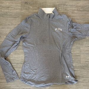 Under Armour Heather Gray US Open Quarter-Zip Pullover